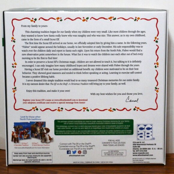 Elf on The Shelf a Christmas Tradition Toy Figure  IN THE BOX + BOOK + DVD - Picture 3 of 16